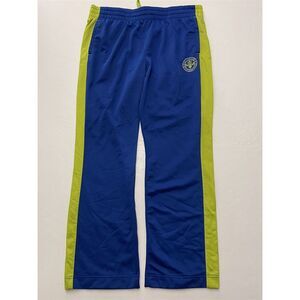 Affliction Sport Performance 3XL X 32 Blue Green Side Stripe Athletic Sweatpants